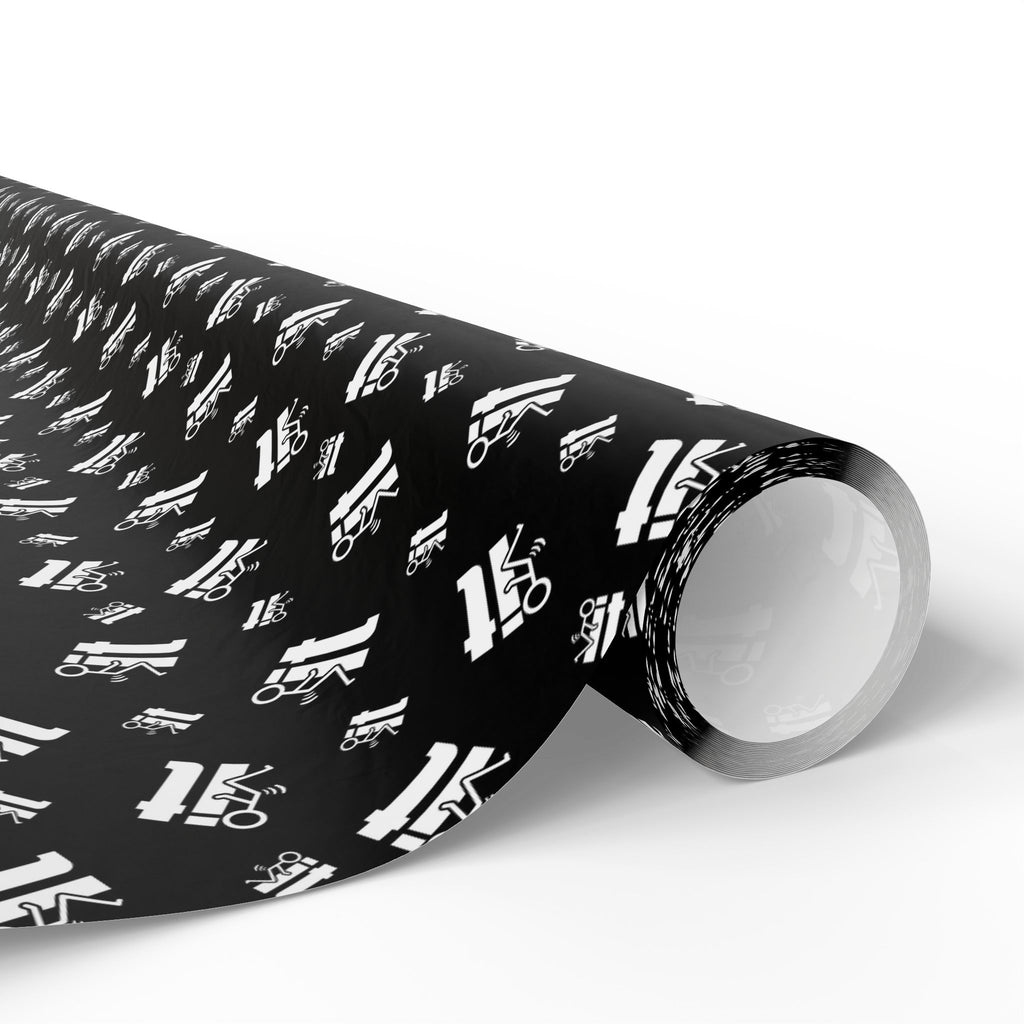NSFW "F#ck It" Meme on Black Wrapping Paper - Holiday Gift Wrapping Paper Roll