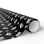 NSFW "F#ck It" Meme on Black Wrapping Paper - Holiday Gift Wrapping Paper Roll
