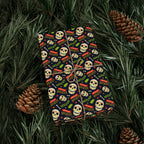 Day of the Dead Muertos Skulls Wrapping Paper | Holiday Gift Wrapping Paper Roll