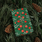 Christmas Winter Trees Wrapping Paper | Holiday Gift Wrapping Paper Roll
