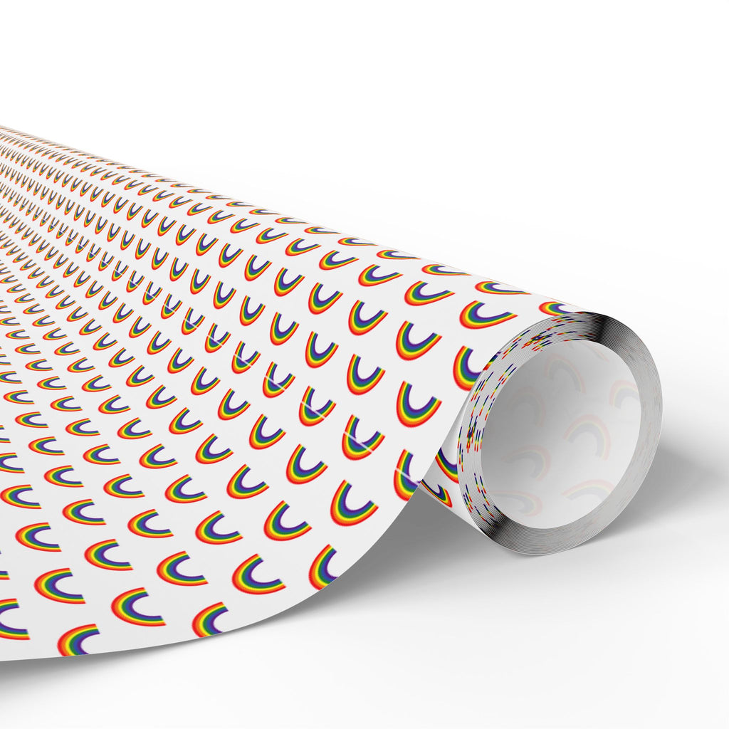 Pride Rainbows Wrapping Paper Design | Holiday Gift Wrapping Paper Roll