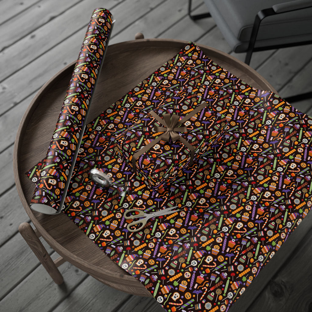 Halloween Freaky Candy Wrapping Paper | Holiday Gift Wrapping Paper Roll