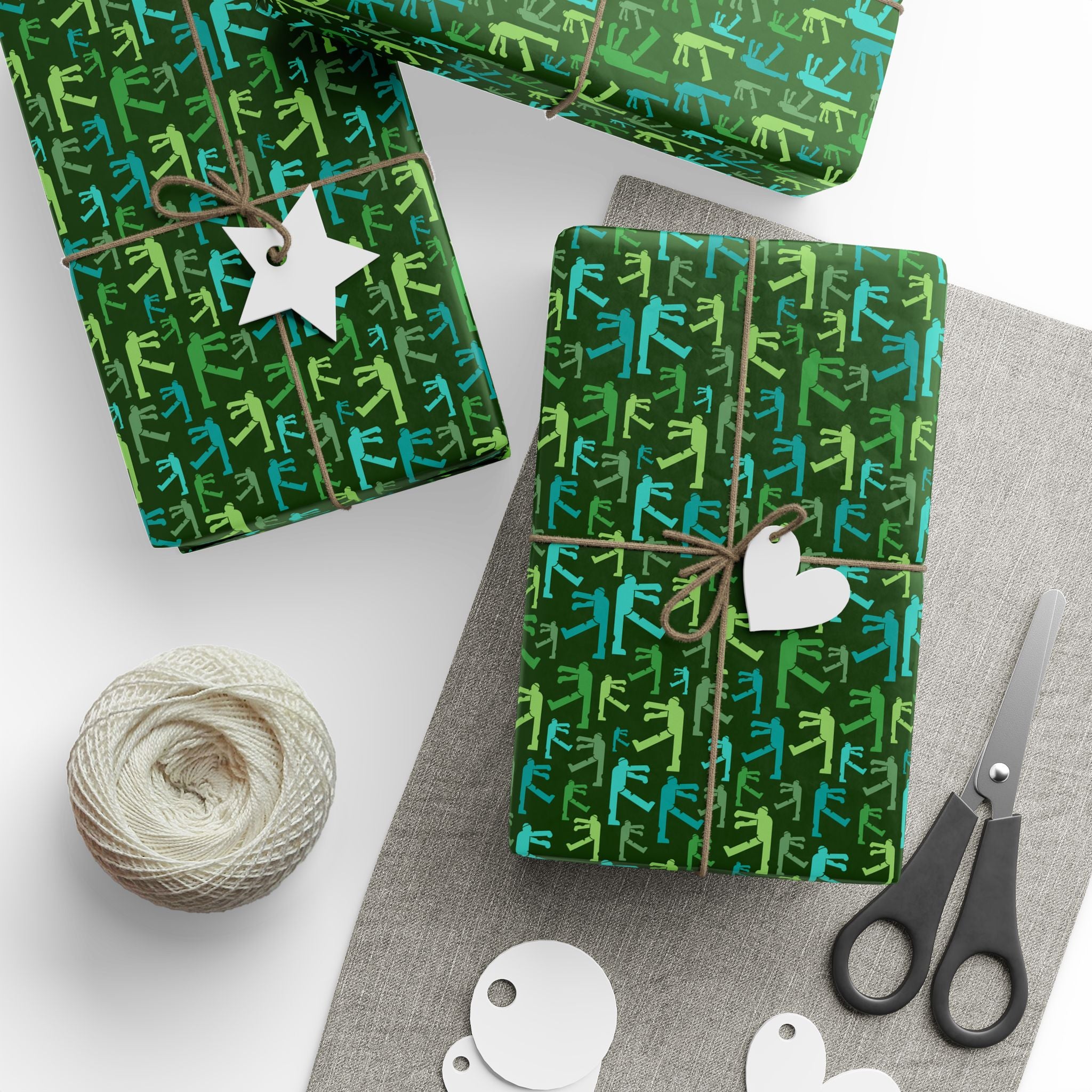 Halloween Dead Man Walking Wrapping Paper | Holiday Gift Wrapping Paper Roll