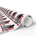 Father's Day Silhouette Wrapping Paper - Holiday Gift Wrapping Paper Roll