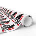 Father's Day Silhouette Wrapping Paper - Holiday Gift Wrapping Paper Roll