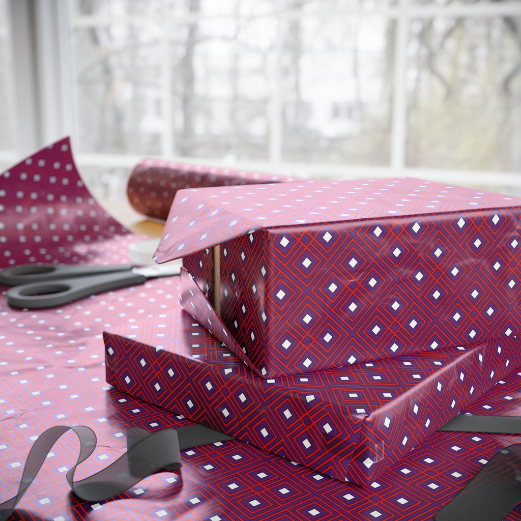 Geometric Design 006 Wrapping Paper - Holiday Gift Wrapping Paper Roll