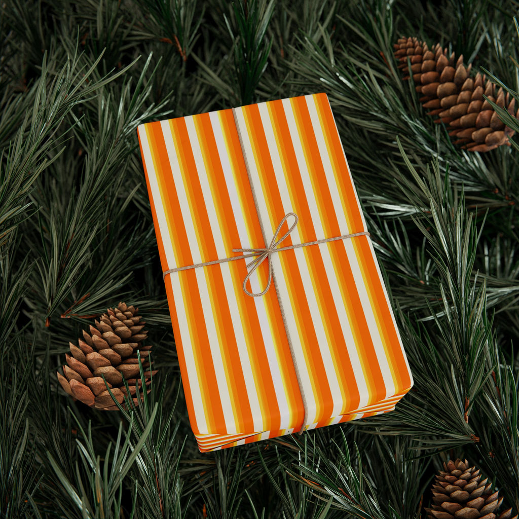 Stripe Design 014 Wrapping Paper - Holiday Gift Wrapping Paper Roll
