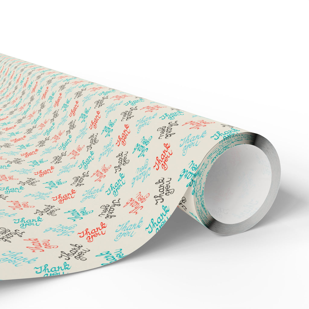 Thank You All Directions Wrapping Paper Design | Holiday Gift Wrapping Paper Roll
