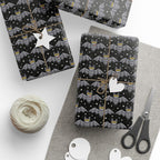Halloween Whimsical Backs Wrapping Paper | Holiday Gift Wrapping Paper Roll