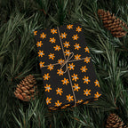 Day of the Dead Ornamental Flowers Wrapping Paper | Holiday Gift Wrapping Paper Roll