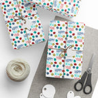 New Year's Snowflakes Wrapping Paper - Holiday Gift Wrapping Paper Roll