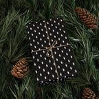 NSFW Friendly Hello Middle Finger on Black Wrapping Paper - Holiday Gift Wrapping Paper Roll