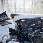Christmas Winter Forest Wrapping Paper | Holiday Gift Wrapping Paper Roll