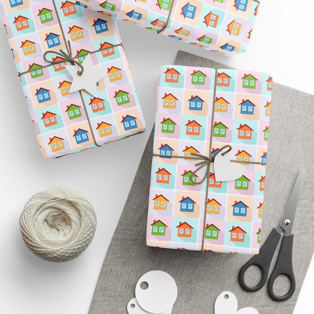 House Warming Wrapping Paper Design 002 - Holiday Gift Wrapping Paper Roll2