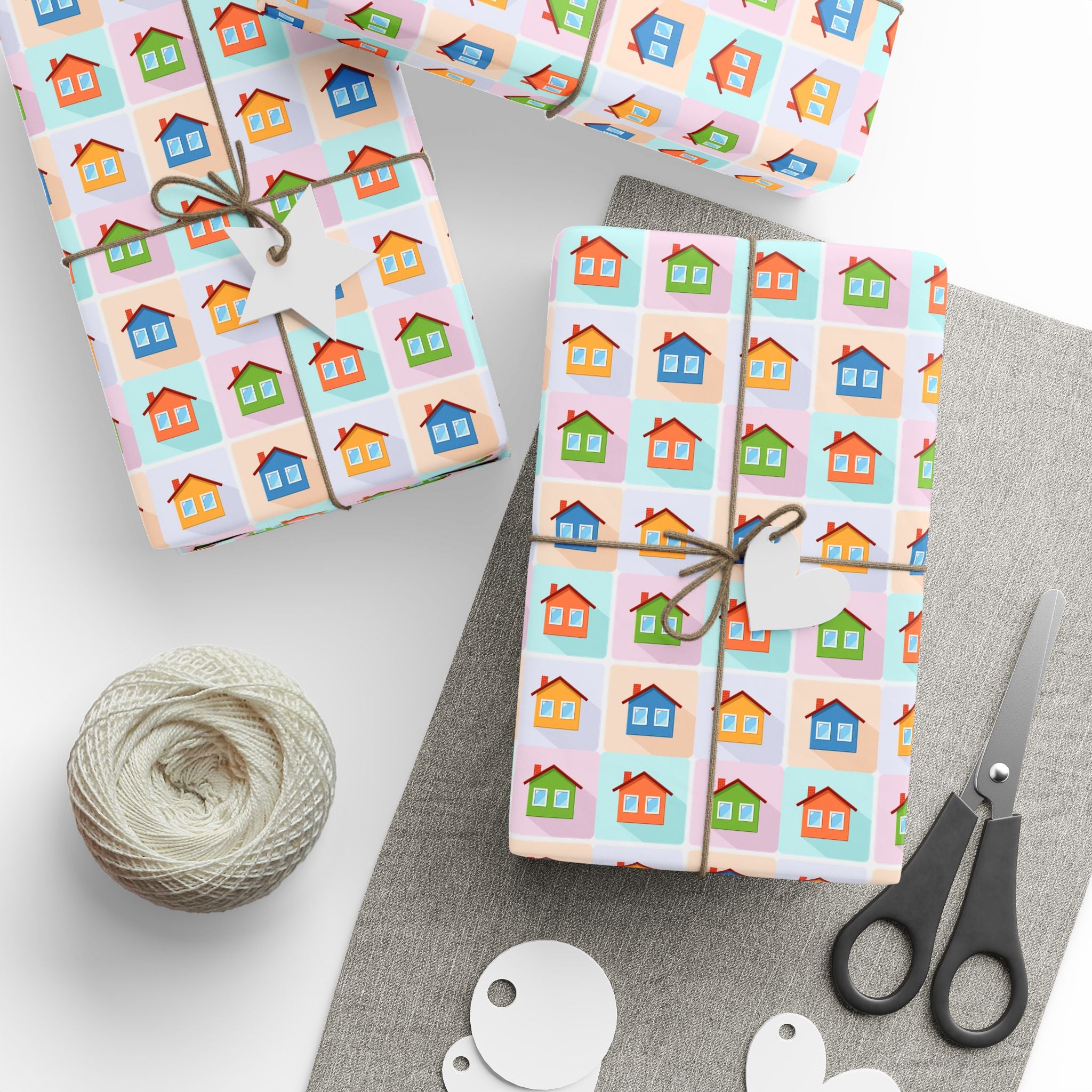 House Warming Wrapping Paper Design 002 - Holiday Gift Wrapping Paper Roll2