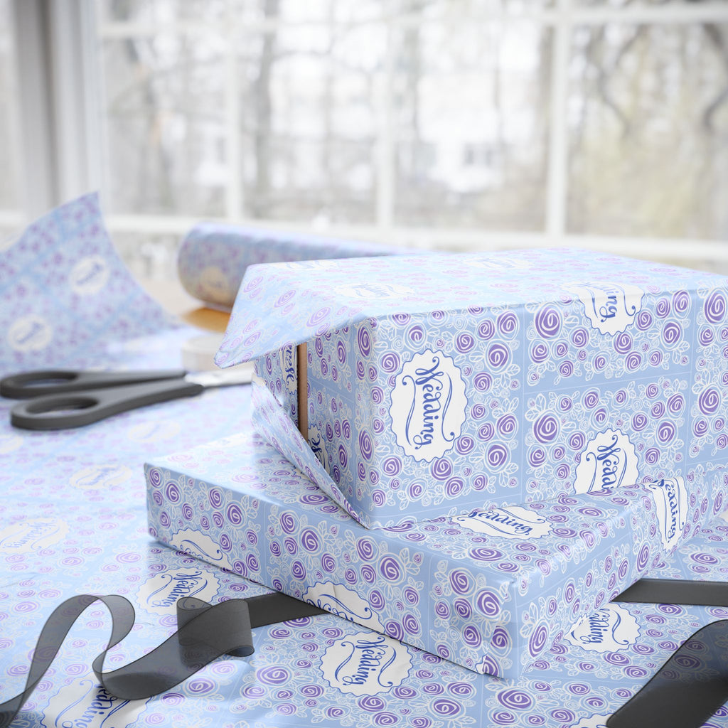 Wedding Flora Wrapping Paper Design - Holiday Gift Wrapping Paper Roll
