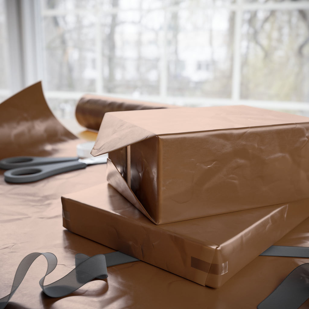Solid Chocolate Wrapping Paper - Holiday Gift Wrapping Paper Roll