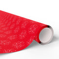 4th of July Red Fireworks Wrapping Paper | Holiday Gift Wrapping Paper Roll