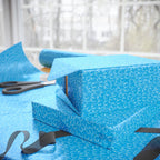 NSFW Snuggle Pups on Sky Blue Wrapping Paper - Holiday Gift Wrapping Paper Roll