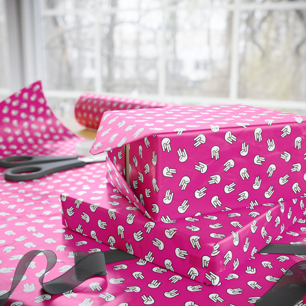 NSFW "The Shocker" on White Wrapping Paper - Holiday Gift Wrapping Paper Roll