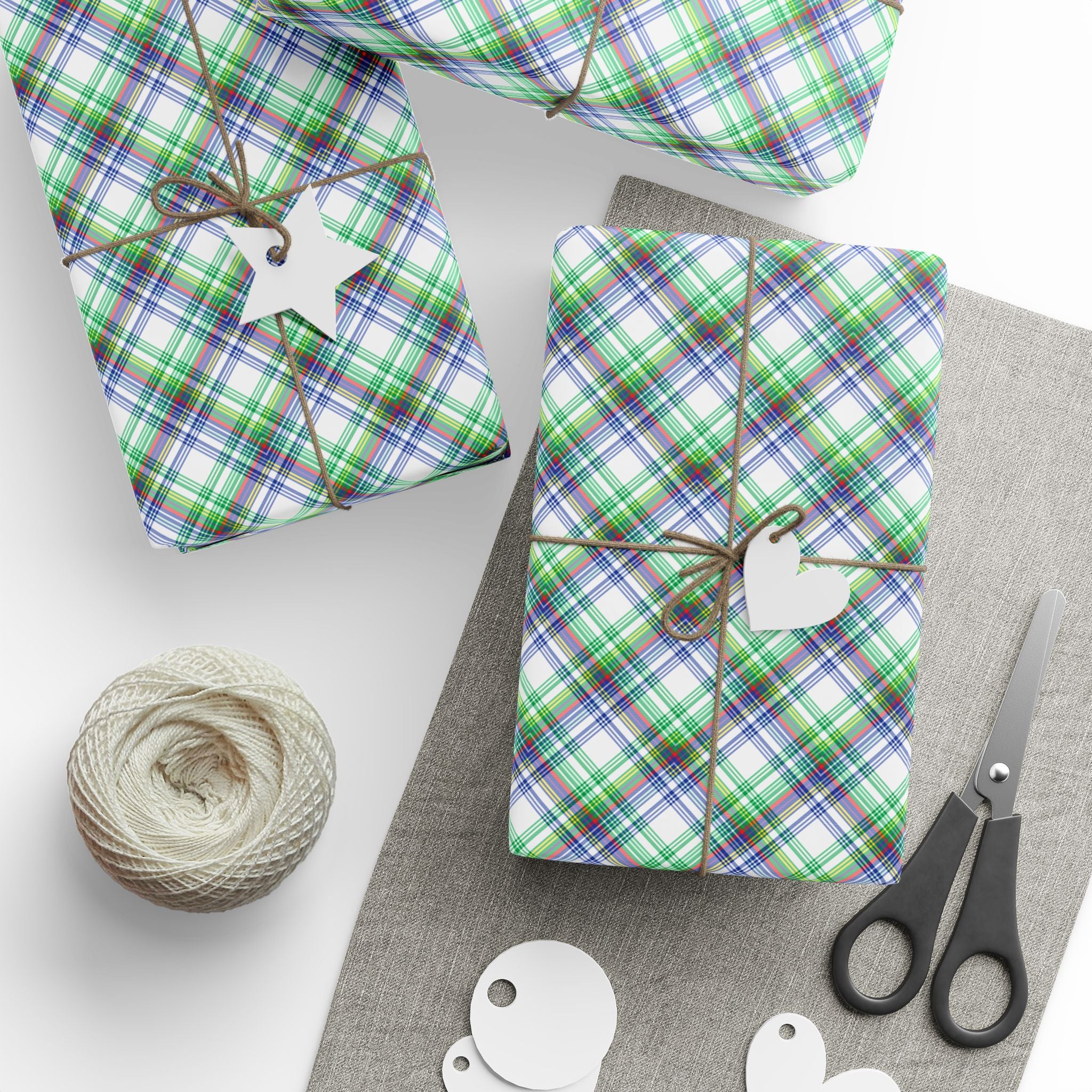 Tartan Plaid 003 Wrapping Paper - Holiday Gift Wrapping Paper Roll