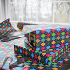 Argyle Design 028 Wrapping Paper - Holiday Gift Wrapping Paper Roll