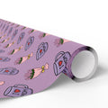 Mother's Day I Love Mom Coffee Cups Wrapping Paper - Holiday Gift Wrapping Paper Roll