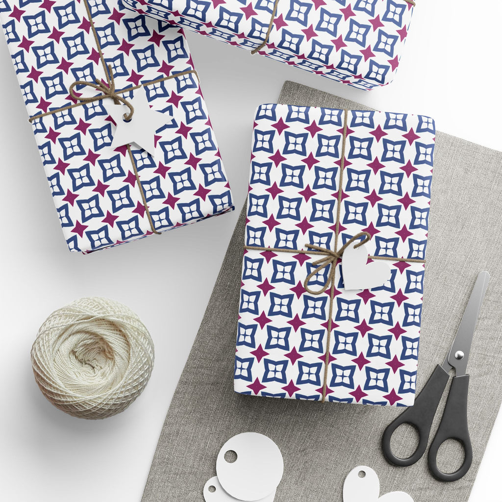 Geometric Design 013 Wrapping Paper - Holiday Gift Wrapping Paper Roll