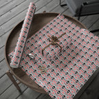 Day of the Dead Black & Red Celebration Wrapping Paper | Holiday Gift Wrapping Paper Roll
