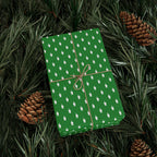 NSFW Friendly Hello Middle Finger on Green Wrapping Paper - Holiday Gift Wrapping Paper Roll