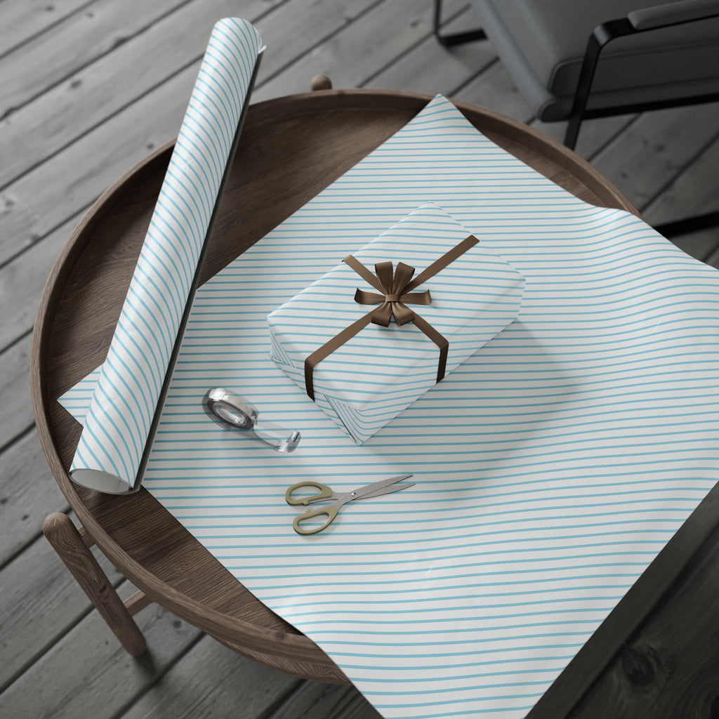 Stripe Design 009 Wrapping Paper - Holiday Gift Wrapping Paper Roll