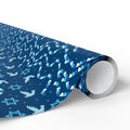 Hanukkah Bunting Doves Wrapping Paper | Holiday Gift Wrapping Paper Roll