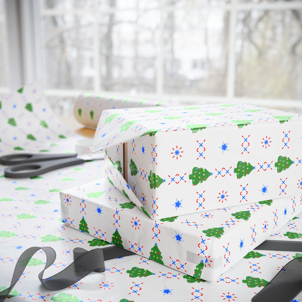 Christmas Tree Glory Wrapping Paper | Holiday Gift Wrapping Paper Roll