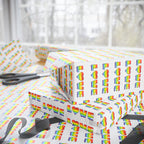 Pride Rainbow Love Wrapping Paper Design | Holiday Gift Wrapping Paper Roll