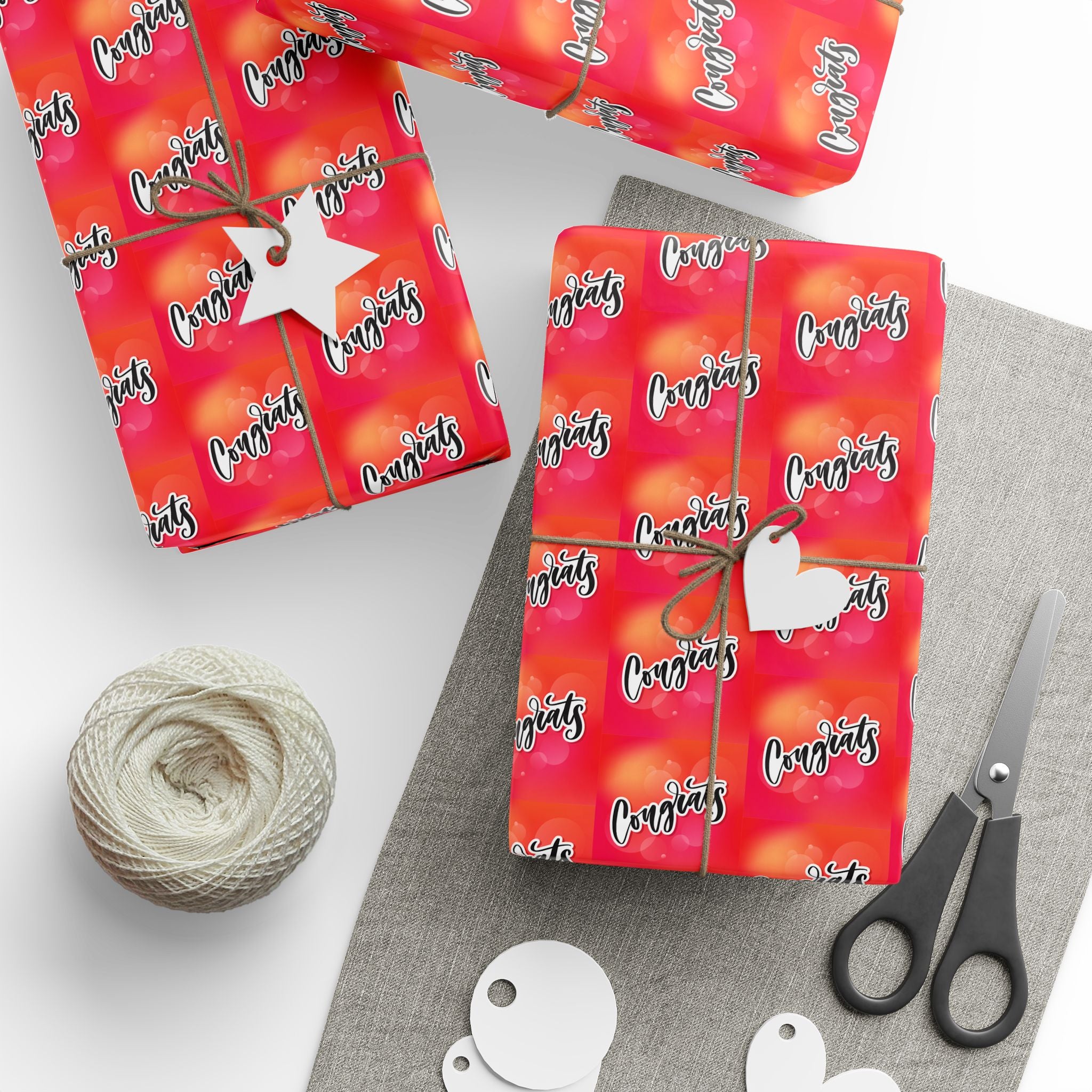 Congratulations Wrapping Paper Design 004 - Holiday Gift Wrapping Paper Roll