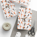 Halloween Skeleton Rockers Wrapping Paper | Holiday Gift Wrapping Paper Roll