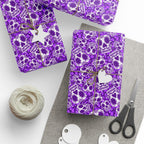 Day of the Dead Sugar Skull Monsters Wrapping Paper | Holiday Gift Wrapping Paper Roll