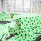 St Patrick's Day Crazy Clover Clover Wrapping Paper | Holiday Gift Wrapping Paper Roll