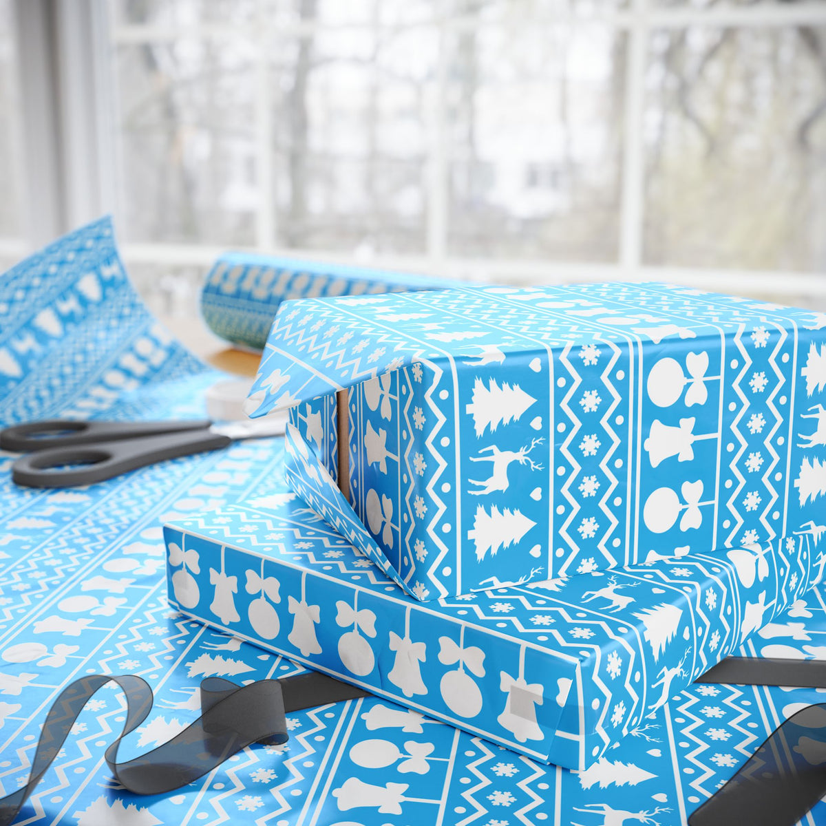 Christmas Ugly Bells Wrapping Paper | Holiday Gift Wrapping Paper Roll