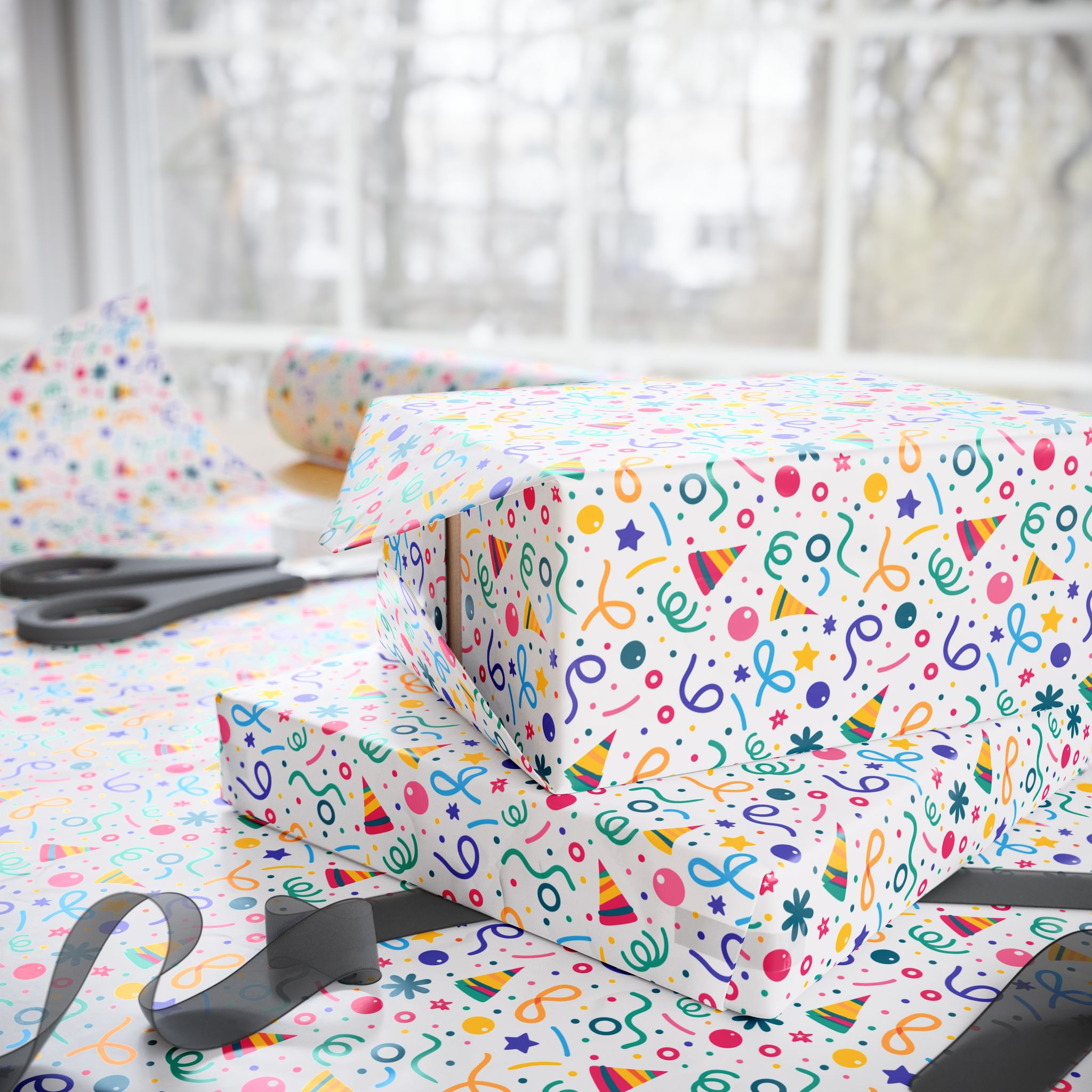 Birthday Wrapping Paper Design 034 - Holiday Gift Wrapping Paper Roll