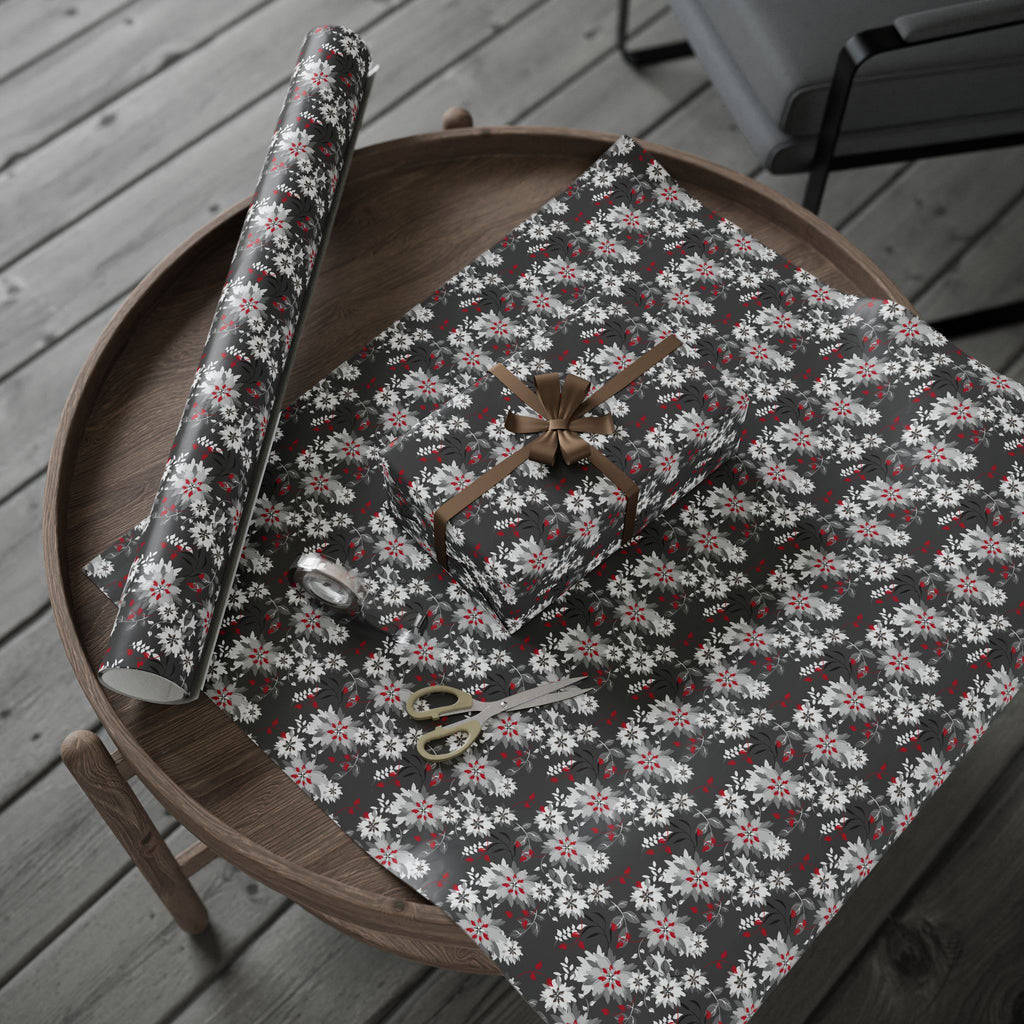Floral Design 006 Wrapping Paper - Holiday Gift Wrapping Paper Roll