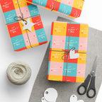 Mother's Day Four Square Wrapping Paper - Holiday Gift Wrapping Paper Roll