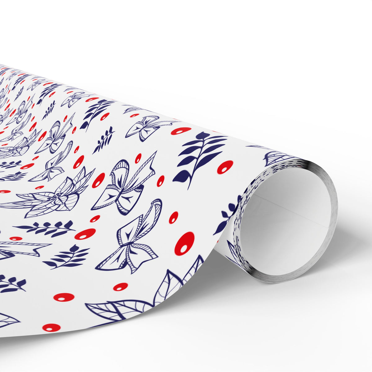 Christmas Bows and Berries Wrapping Paper | Holiday Gift Wrapping Paper