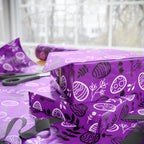 Easter Purple Sunday Wrapping Paper | Holiday Gift Wrapping Paper Roll