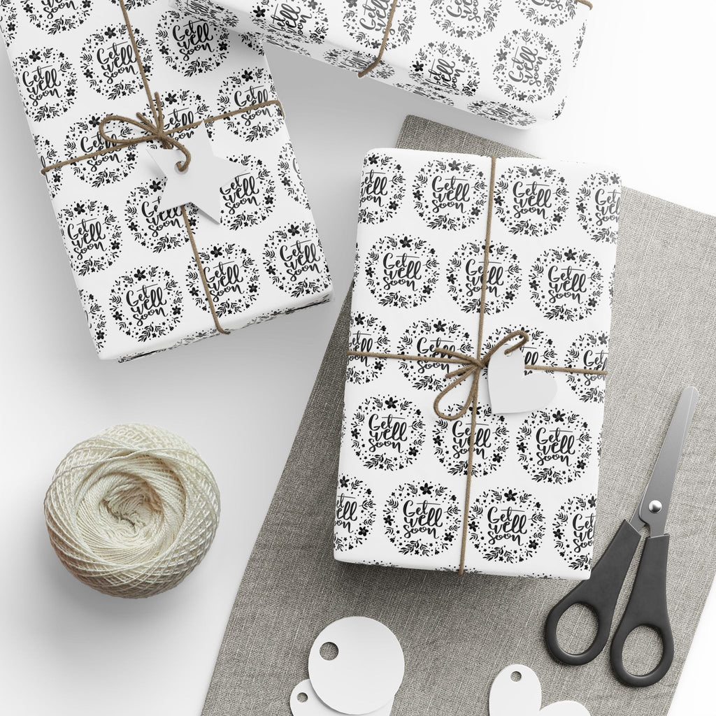 Get Well Soon Wrapping Paper Design 012 | Holiday Gift Wrapping Paper Roll