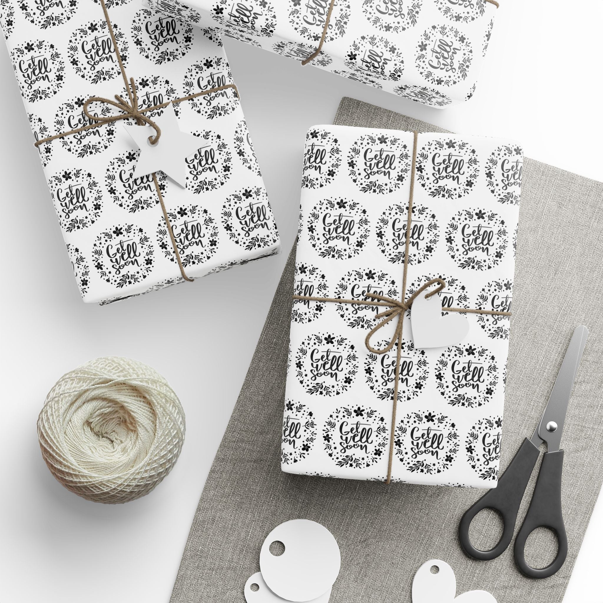 Get Well Soon Wrapping Paper Design 012 | Holiday Gift Wrapping Paper Roll