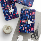 4th of July Independence Celebration Wrapping Paper | Holiday Gift Wrapping Paper Roll