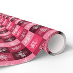Mother's Day Patchwork Reds Wrapping Paper - Holiday Gift Wrapping Paper Roll