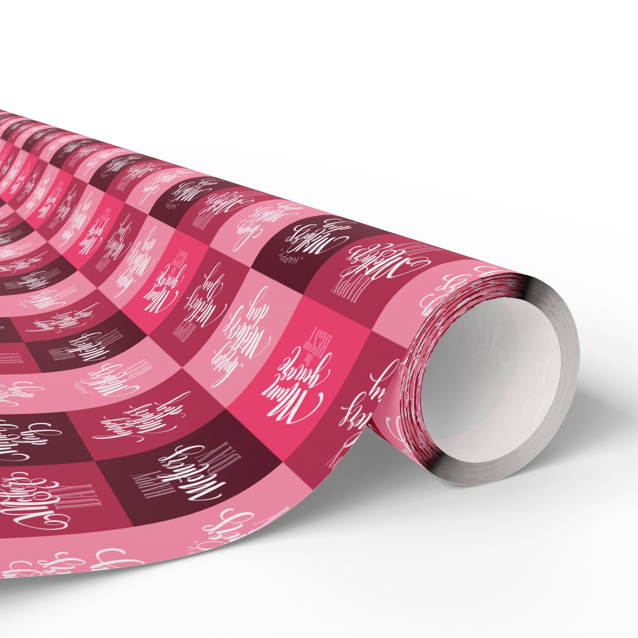 Mother's Day Patchwork Reds Wrapping Paper - Holiday Gift Wrapping Paper Roll