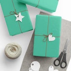 Solid Seafoam Wrapping Paper - Holiday Gift Wrapping Paper Roll